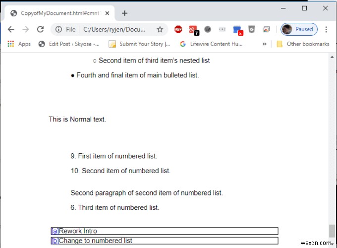 コメント付きのGoogleドキュメントを印刷する方法 