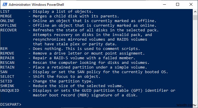 WindowsでDiskPartユーティリティを使用する方法 