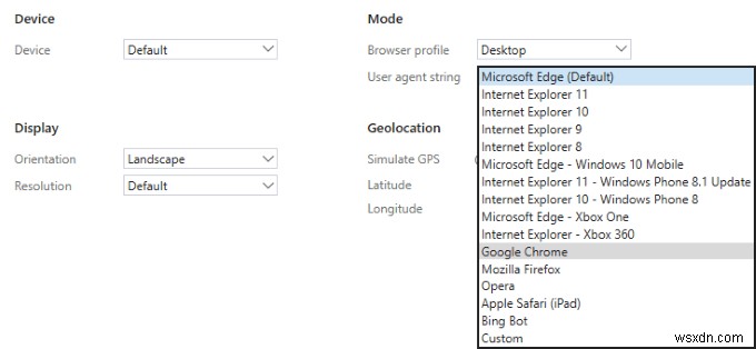 拡張機能をインストールせずにブラウザのユーザーエージェントを変更する方法 