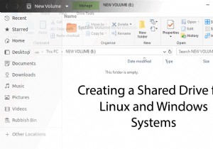 デュアルブートシステム用の共有ストレージドライブを作成する方法 