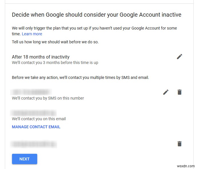 Google InactiveAccountManagerをアクティブ化する方法 