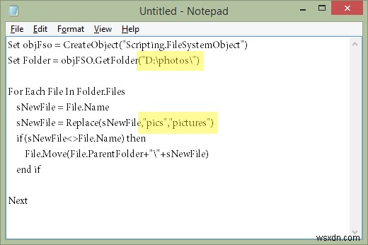 このスクリプトを使用して、Windowsで一度に複数のファイルの名前を変更します 