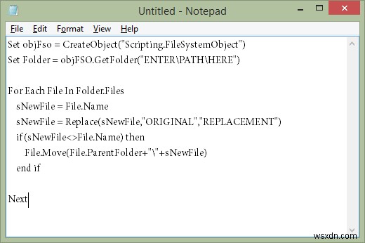 このスクリプトを使用して、Windowsで一度に複数のファイルの名前を変更します 