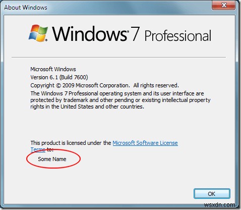 Windows7/8/10で登録所有者名を変更する 