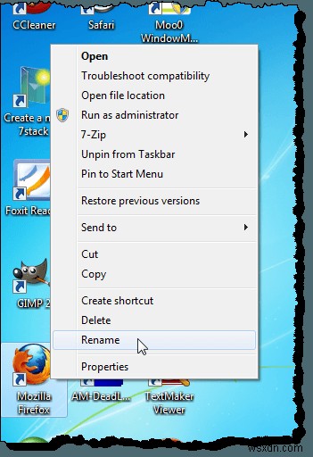 Windows7/8/10のデスクトップアイコンからテキストラベルを削除します 