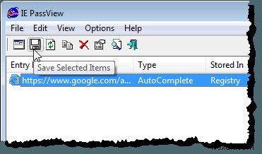 Internet Explorerで保存したパスワードを表示、バックアップ、および削除する 