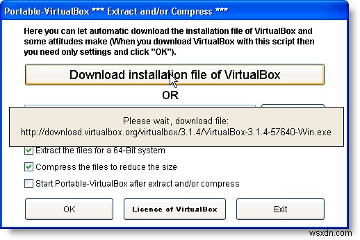 USBドライブからVirtualBoxを実行する 