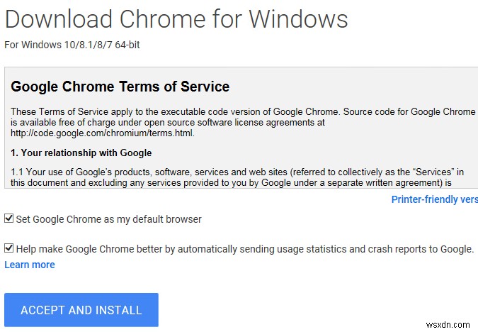Google Chromeオフライン（スタンドアロン）インストーラーをダウンロードする方法 