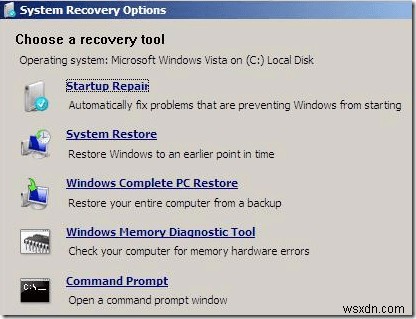 WindowsXPおよびVistaでMBRを修正する方法 