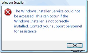 「Windowsインストーラサービスにアクセスできませんでした」エラーの修正方法 