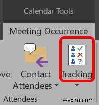 Outlookの会議の追跡を使用して誰が受け入れたかを確認する方法 