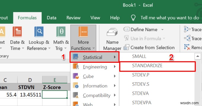 ExcelでZスコアを計算する方法 