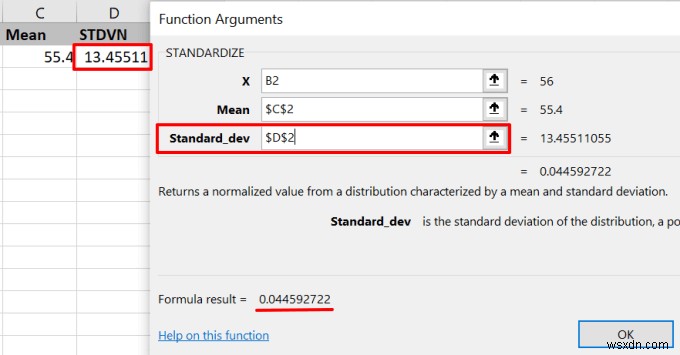 ExcelでZスコアを計算する方法 