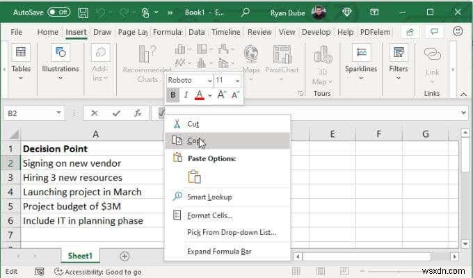Excelでチェックマークを使用する4つの方法 