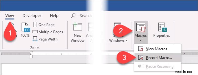 Wordでマクロを作成して実行する方法 