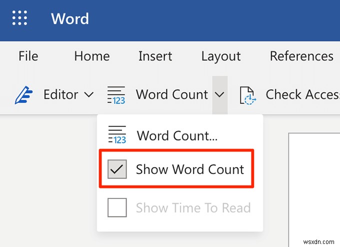MicrosoftWordで単語数を表示する方法 