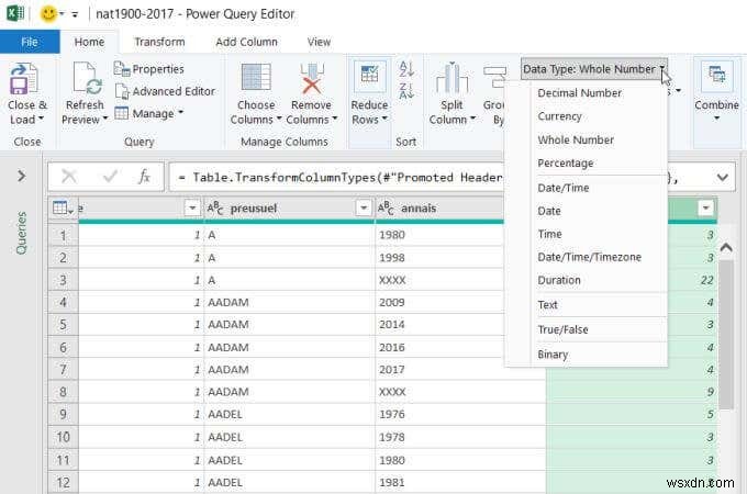 CSVまたはTSVをExcelワークシートに挿入する方法 