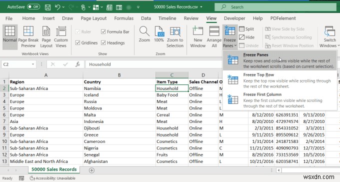 Excelで行を修正する方法 
