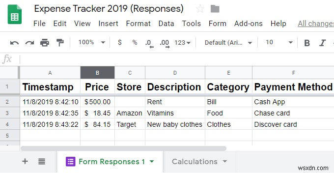 Googleフォームを経費トラッカーとして使用する方法 