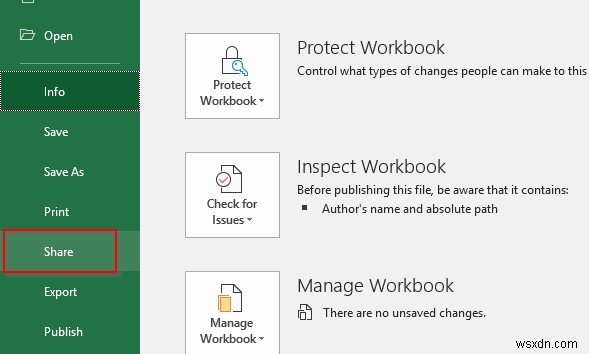 簡単なコラボレーションのためにExcelファイルを共有する方法 