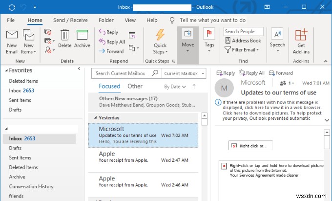 Outlook2019で電子メールを自動的に転送する方法 