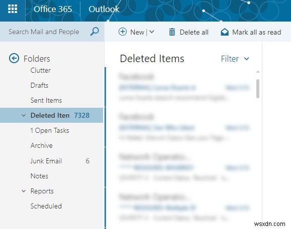 Office365で削除された電子メールを回復する方法 