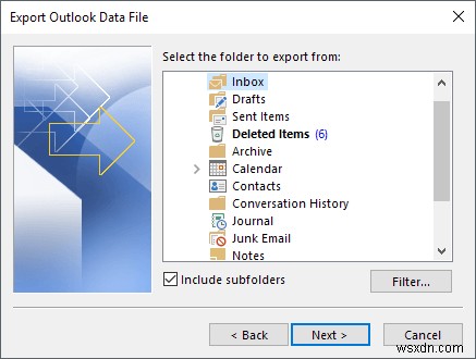 メールをMicrosoftOutlookからCSVまたはPSTにエクスポートする方法 