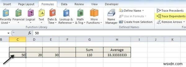 Excelで依存関係をトレースする方法 