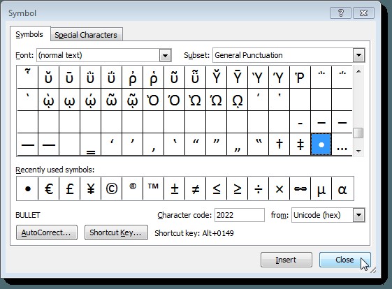 Wordの文の途中に箇条書きを挿入する 