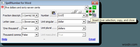 WordとExcelで数字をすばやく綴る 