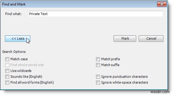 Word2007/2010ドキュメントで機密データを非表示にする 