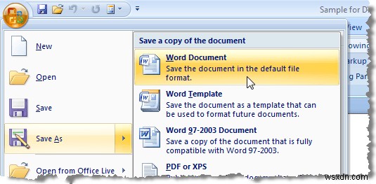 Word2007/2010ドキュメントで機密データを非表示にする 