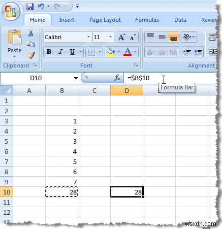 Excelで数式をコピーするときにセル参照を保持する 