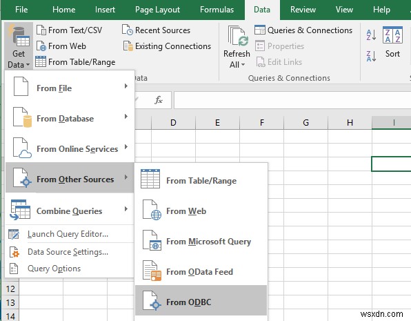 ExcelをMySQLに接続する 