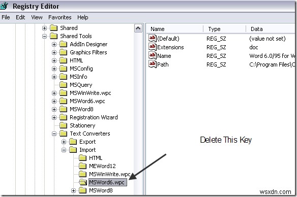 「WordがコンバーターMSWRD632.WPC/SSPDFCG_x64.CNVを起動できない」エラーを修正 