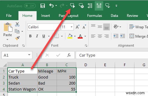 Excelのスピークセル機能の使用方法 
