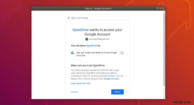 UbuntuをGoogleドライブに同期する方法 