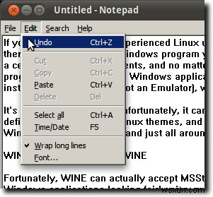 MSStylesを使用してLinuxでWineアプリケーションをテーマにする 