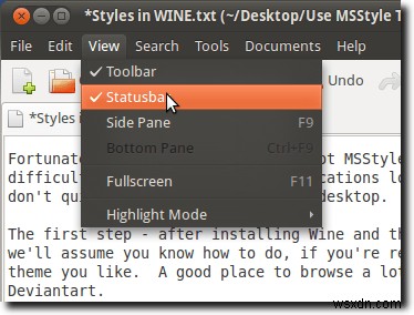 MSStylesを使用してLinuxでWineアプリケーションをテーマにする 