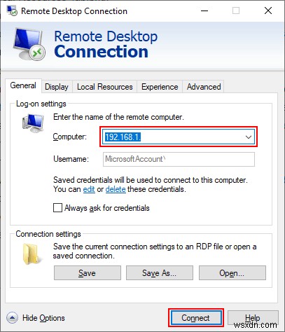 リモートデスクトップセッション上のローカルファイルとフォルダへのアクセス 