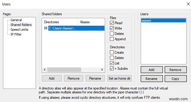 FileZillaを使用してFTPサーバーを作成する方法 