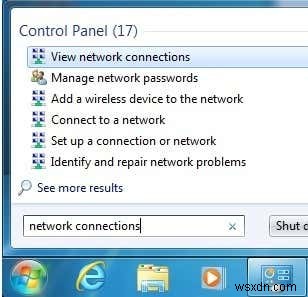 Windows7にワイヤレス経由の有線接続を使用させる 