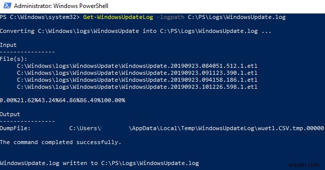 Windows 10 / Windows Server 2016でWindowsUpdate.logを表示および解析する方法は？ 