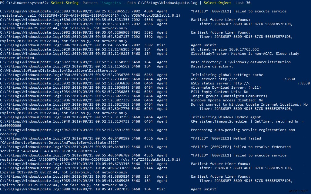 Windows 10 / Windows Server 2016でWindowsUpdate.logを表示および解析する方法は？ 