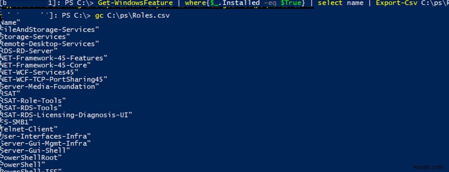 PowerShellを使用したWindowsServerの役割と機能の管理 