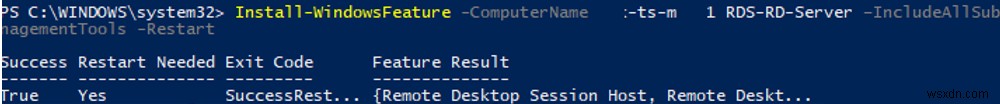 PowerShellを使用したWindowsServerの役割と機能の管理 