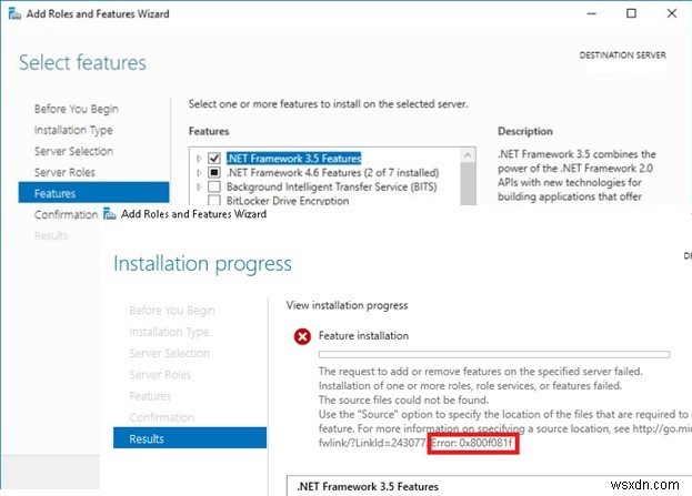 WindowsServerおよびWindows10に.NETFramework3.5をインストールするにはどうすればよいですか？ 