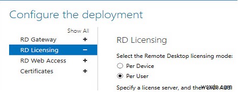 リモートデスクトップセッションホストのライセンスモードが構成されていません 