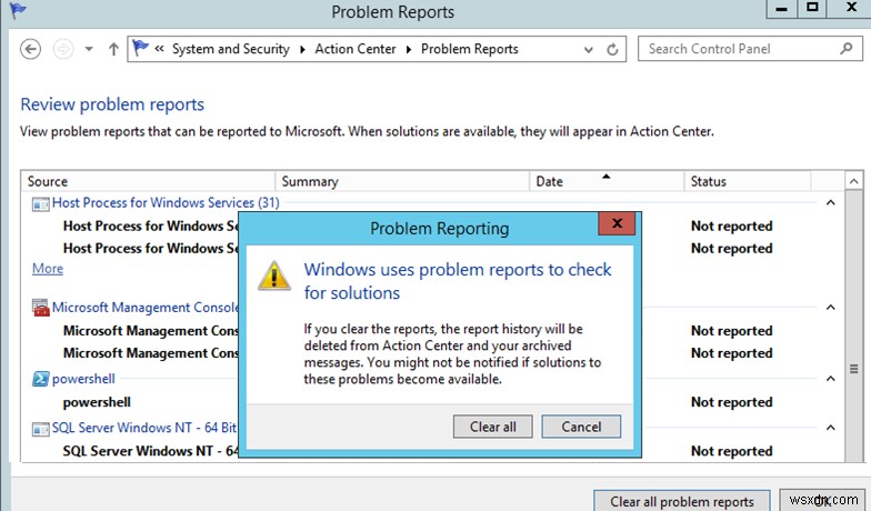 Windowsエラー報告を無効にしてWindowsのWER\ReportQueueフォルダをクリアする方法は？ 