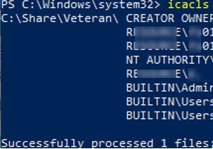 iCACLSを使用してNTFSアクセス許可を設定、コピー、エクスポート、または復元する方法は？ 